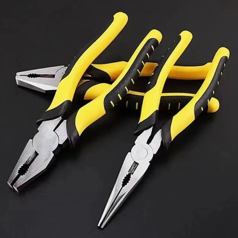 High Carbon Steel Multifunctional Pliers Needle Nose Wire Cutter Pliers Non‑Slip Grip Hand Tool For Household Electrical Repair
