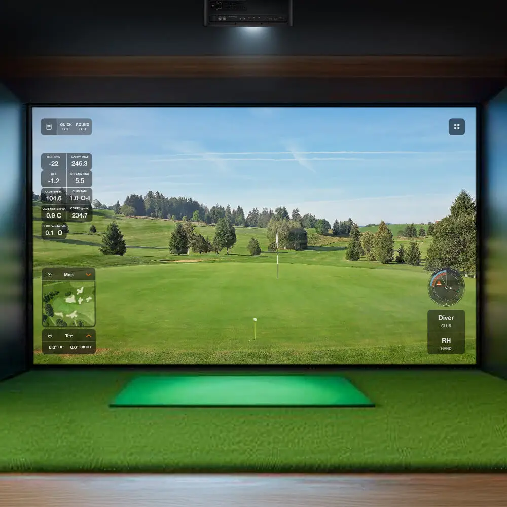 Impact Sport China Home Professional Golf Club Training Indoor Golf Simulator Set Model IMP-2-001 Size 9'10