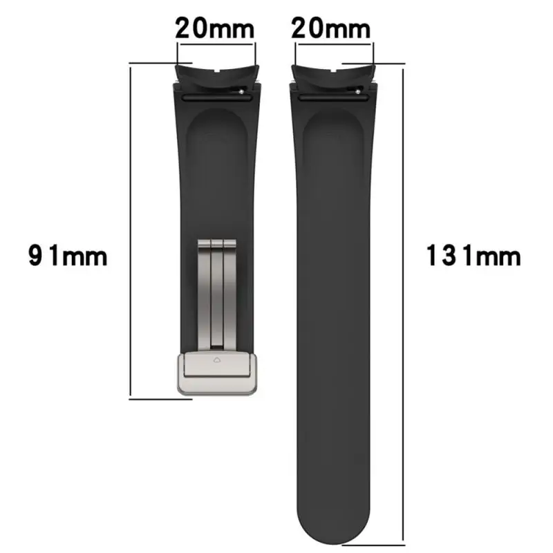 1/2PCS QuickFit 20mm 22mm 26mm Silicone Magnetic Folding Buckle Strap For Garmin Enduro 2 EPIX Gen2 Fenix 7 7X 6X 5Plus