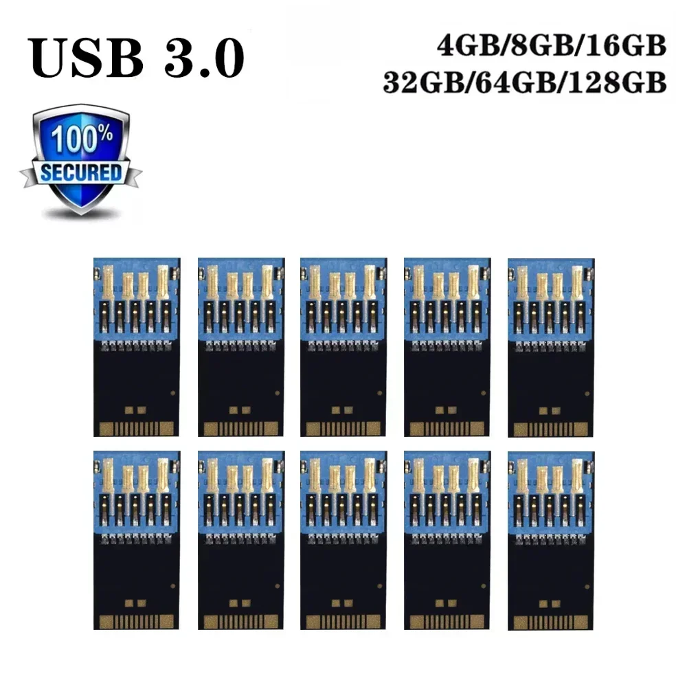 High Speed UDP USB 3.0 Memory Flash 8G 16GB 32GB 64GB 128GB Long U Disk Semi-finished Universal Chip Pendrive Factory Wholesale