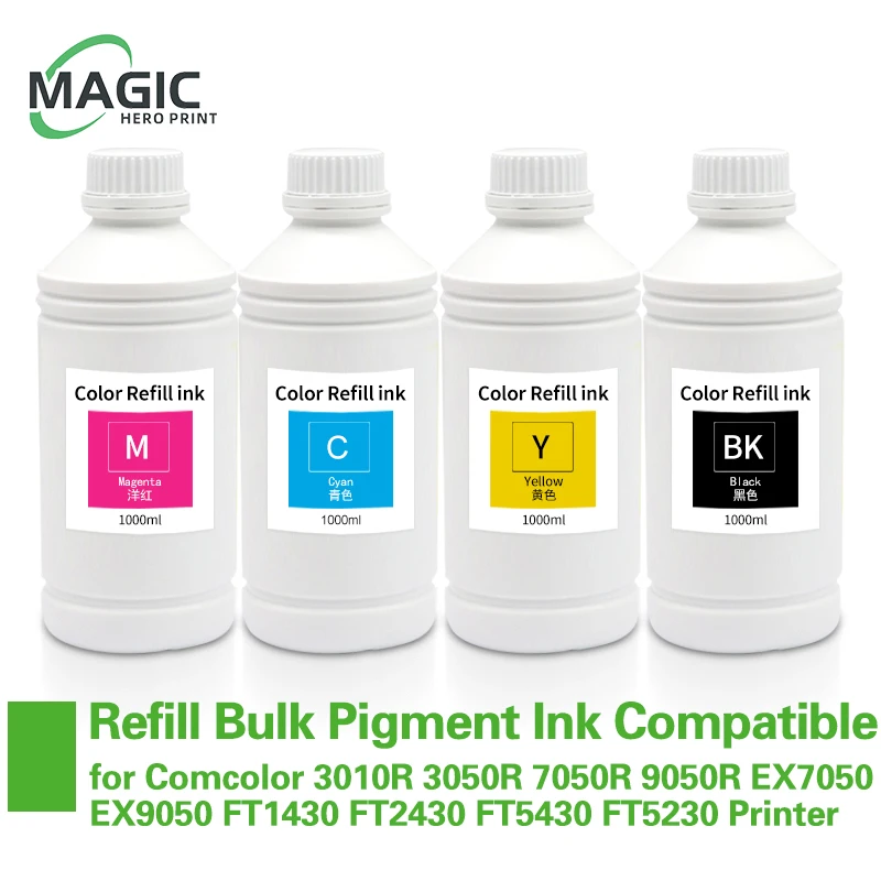 Compatible Refill Bulk Pigment Ink Riso for Comcolor 3010R 3050R 7050R 9050R EX7050 EX9050 FT1430 FT2430 FT5430 FT5230 Printer