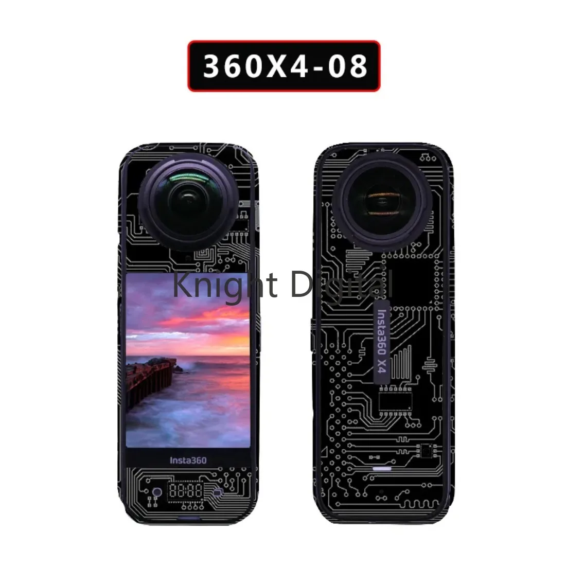 Calcomanías de cámara, pegatinas decorativas, marco del cuerpo para Insta360 X4, película protectora antiarañazos, extraíble, PVC, colorido, a prueba de golpes