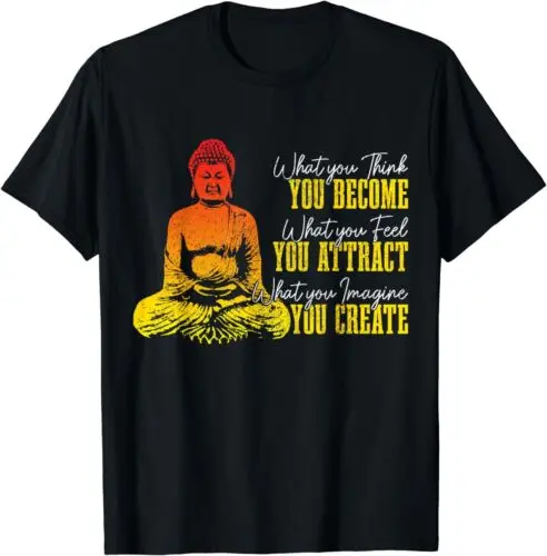 NEW Buddha Buddhism Quote Mandala Meditation Spiritual Yoga Gift T-Shirt S-3XL