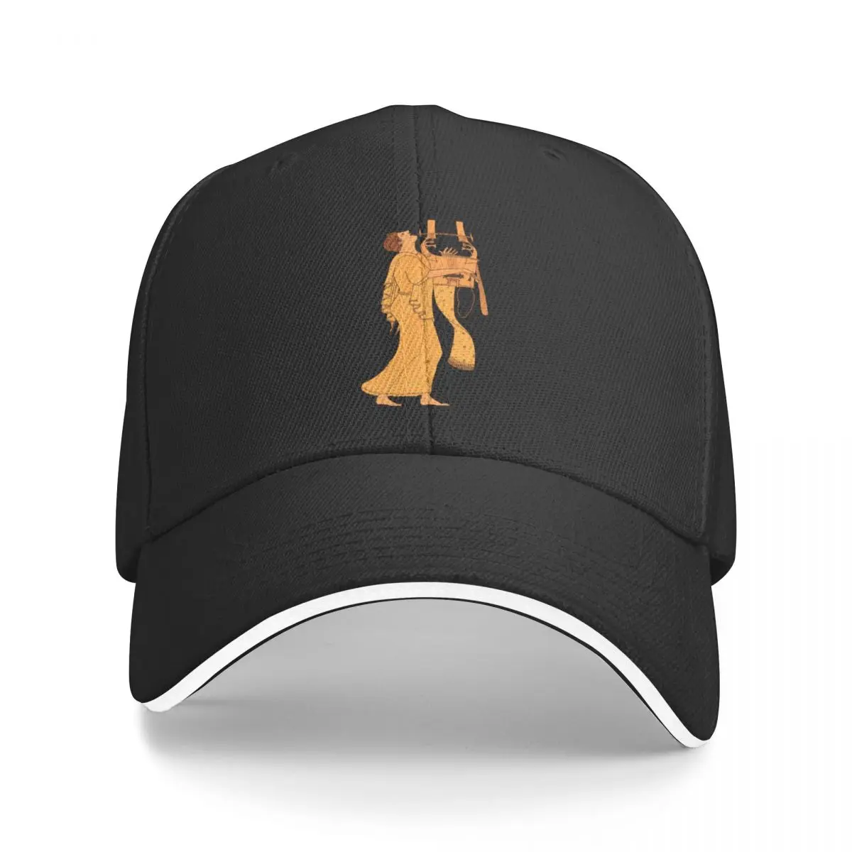 Ancient Greek Musician Singing & Playing Kithara Baseball Cap Uv Protection Solar Hat New In The Hat Horse Hat Mens Caps Women's