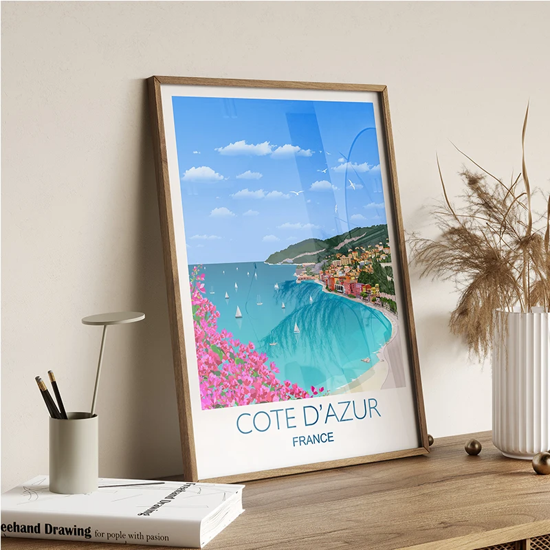 Krakow Poland Barcelona Spain Florence Italy Beautiful Landscape Posters Canvas Painting City Traveling Wall art home Decoration