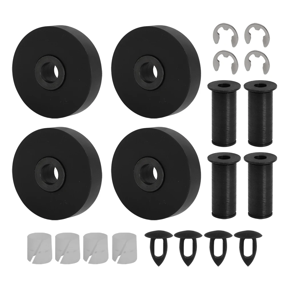 

4 Pieces Set Wheel Kit Rotating Elevator Rolling Jack/Roller Bridge Wheel Kit #SB700005