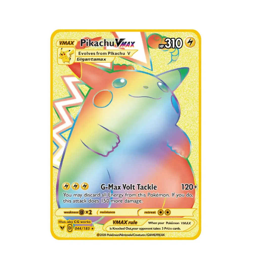 Pokemon Metall-Sammelkarten Anime-Figuren Charizard Pikachu Blastoise Mewtwo Kampf-Sammelkarten Spielzeug Geschenk ﻿