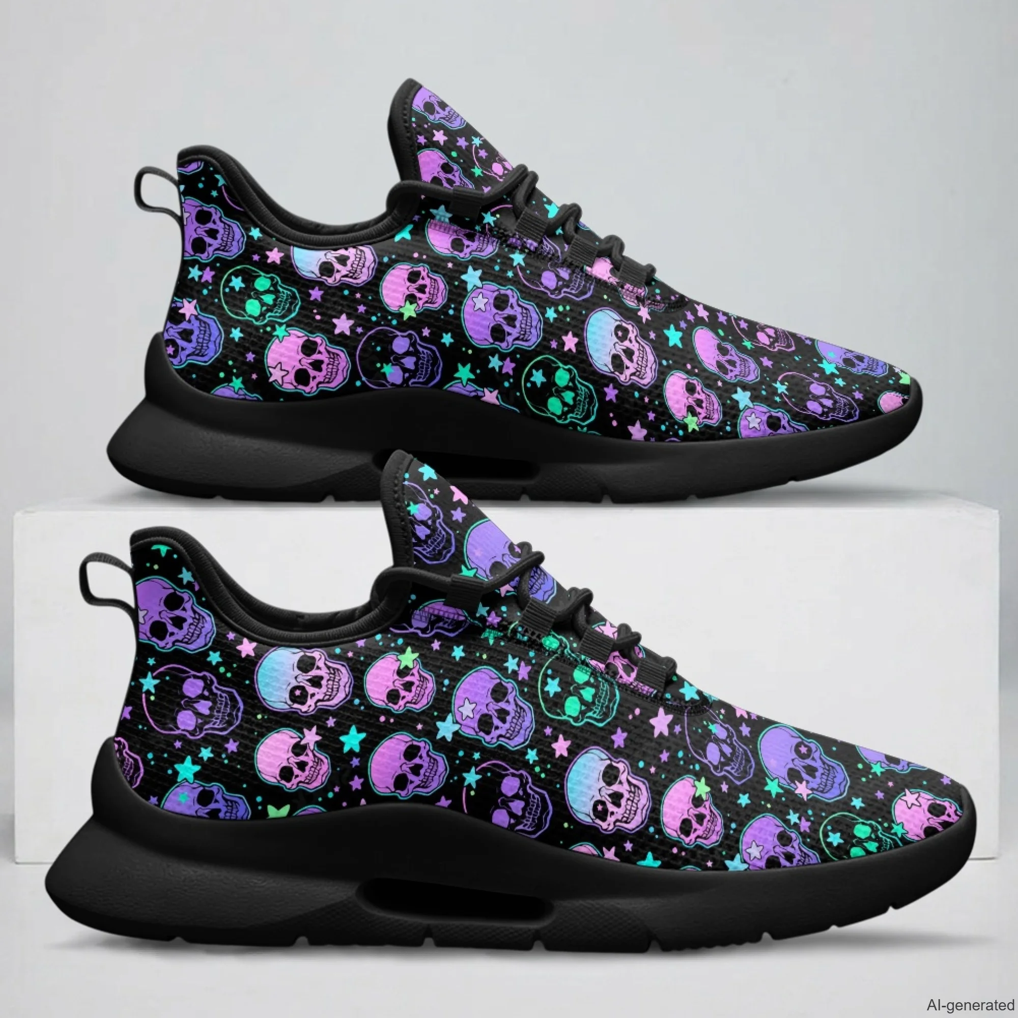 XIXIRIMIDO Tenis Feminino Lace-up Casual Shoes Nurse Sneakers Man Shoes Skull Print Women's Sneakers and Casual Shoes 35-48