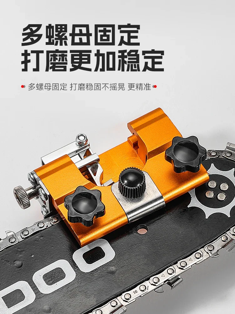 Portable Hand Crank Chainsaw Sharpener Multifunctional Saw Chain Grinding Tool for Chainsaw Blade Sharpening
