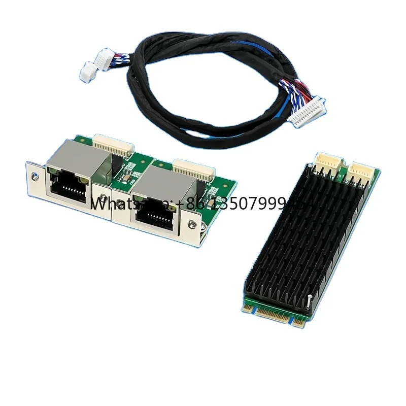 

M.2 B+M SM-LGI211A-2BT Dual Port/RJ45 10/100/1000Mbps Gigabit Server Industrial Internal Ethernet Network Card in Stock
