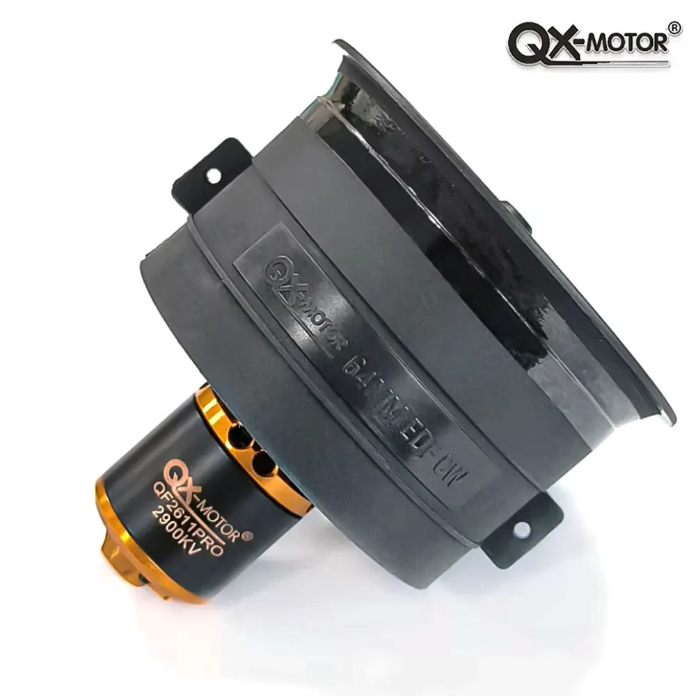

Система вентиляторов QX-MOTOR 64 мм EDF (воздушный турбовентилятор) - QF2611 QF2611PRO 2900KV 3200 4000KV 3S-6S 5-лопастные CW/CCW для радиоуправляемых FPV дронов и самолетов