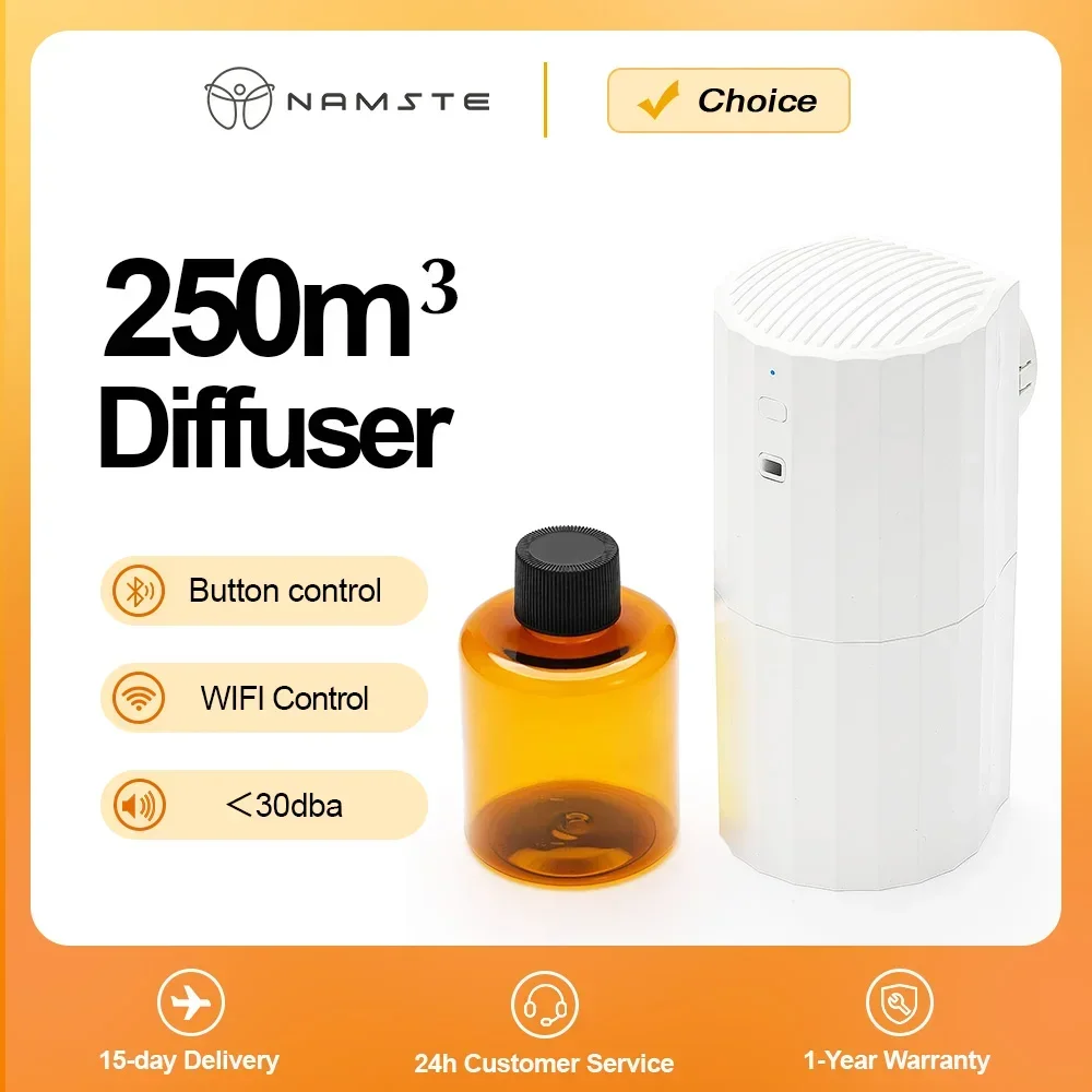 NAMSTE 250m³ Smart Aroma Essential Oil Diffuser Bluetooth WIFI Wall Mounted Air Freshener 130ML Capacity Flavoring Nebulizer