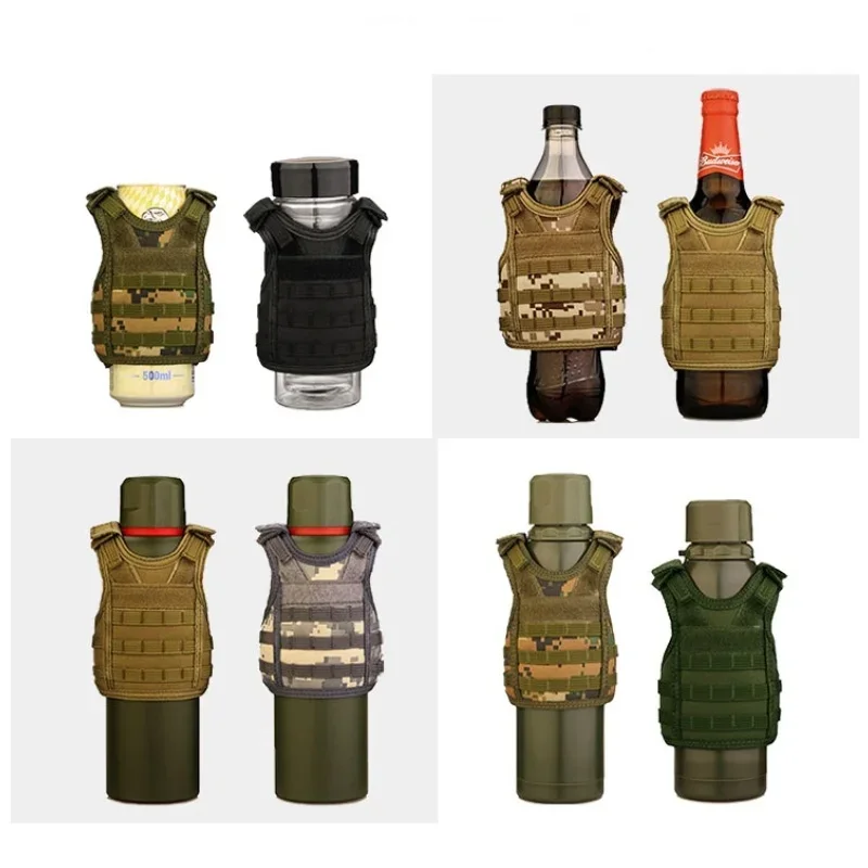 

Tactical Beer Military Molle bottle cover vest Beverage Cooler Christmas dress up accessories Halloween Party LY2074