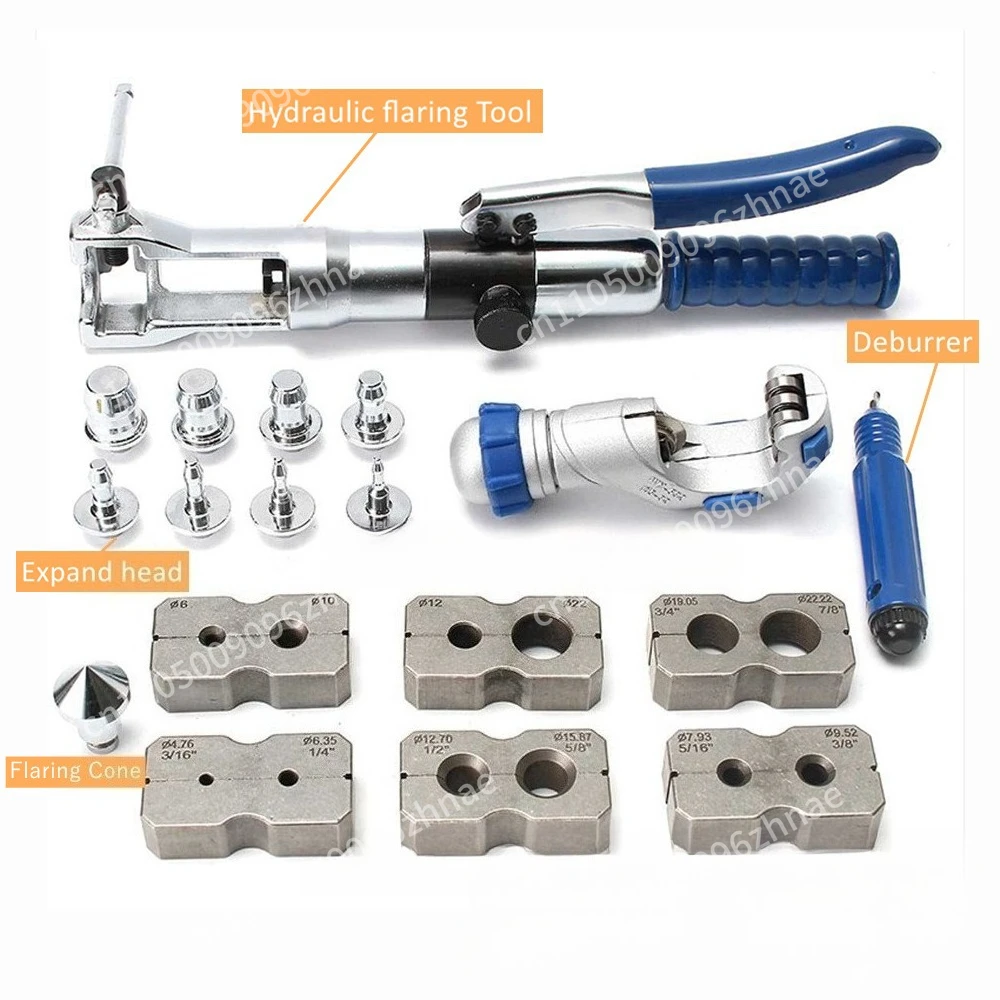 Universal 2 in 1 Hydraulic Tube Expander and Flaring Tool Kit WK-400 for 3/16 1/4 5/16 3/8 1/2 5/8 3/4 7/8 inch Soft HAVE Copper