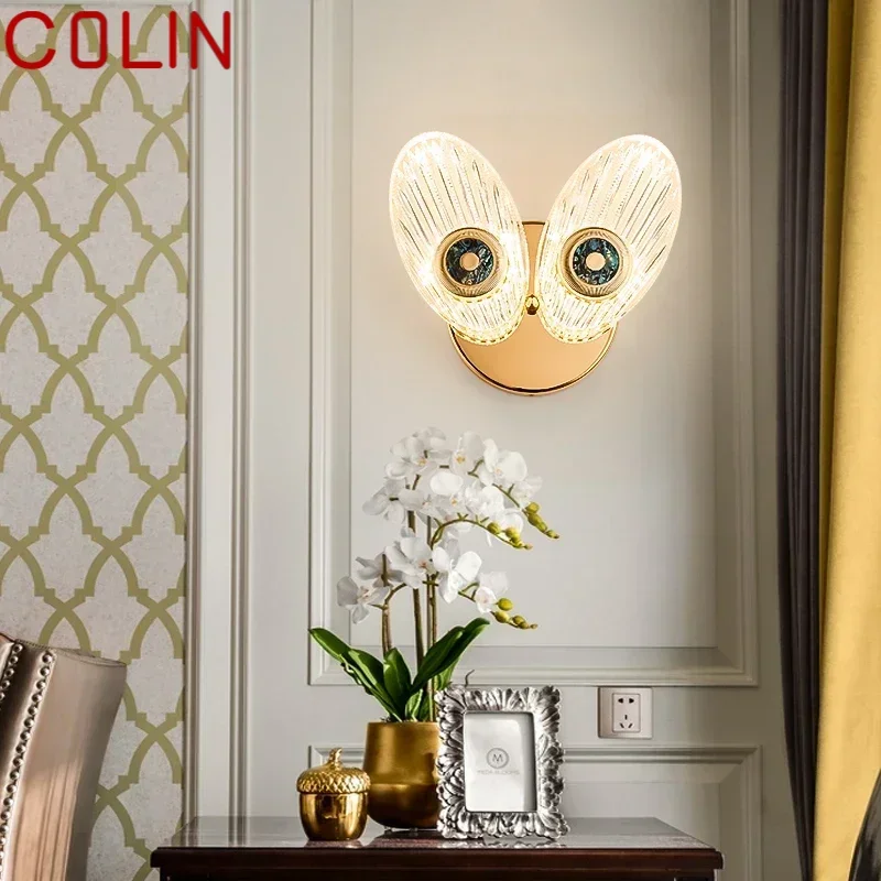 COLIN-Applique Murale LED au Design Créatif en Plumes, Luminaire Décoratif d'Nik, Idéal pour un Salon, une Chambre à Coucher ou un Couloir, Disponible en 3 Couleurs