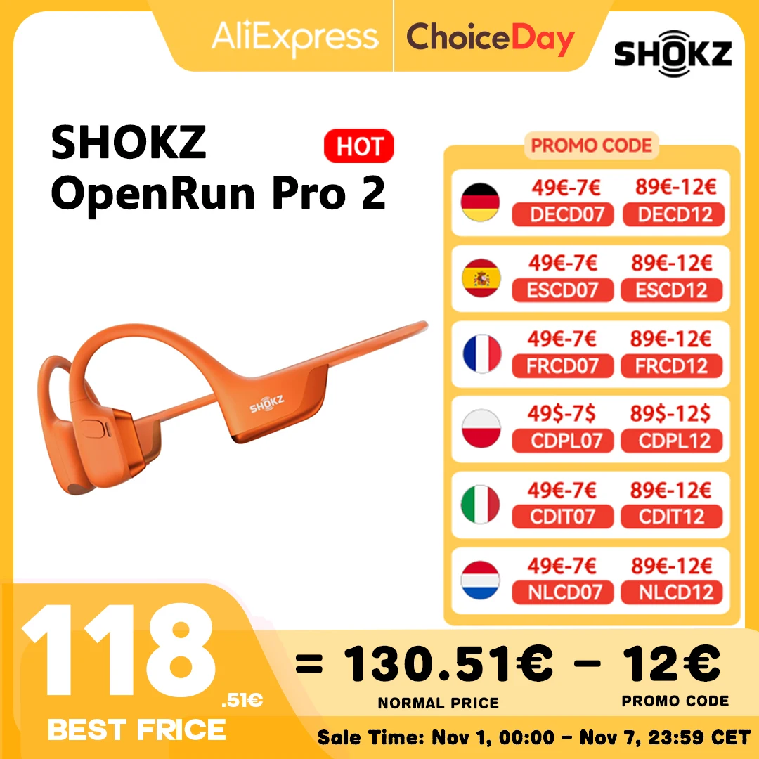 SHOKZ OpenRun Pro 2 casque de sport à son osseux écouteurs à oreille ouverte Bluetooth 5.3 suppression du bruit IP55 étanche