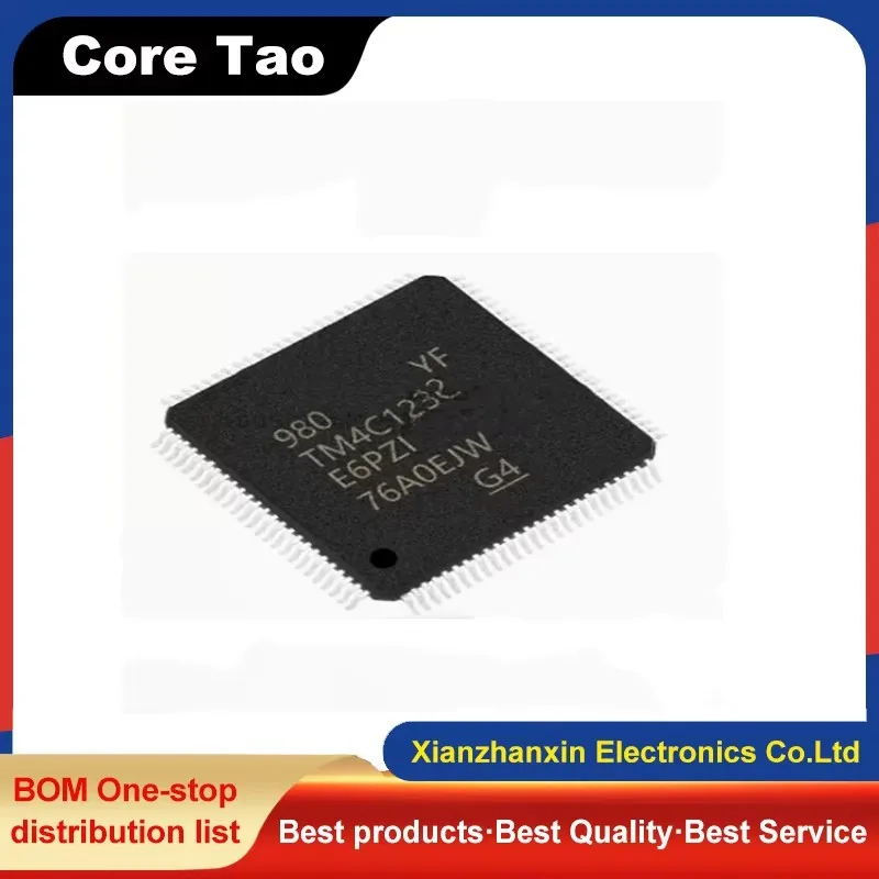 1pcs/lot TM4C123GE6PZI TM4C123G IC MCU 32BIT 128KB FLASH 100LQFP