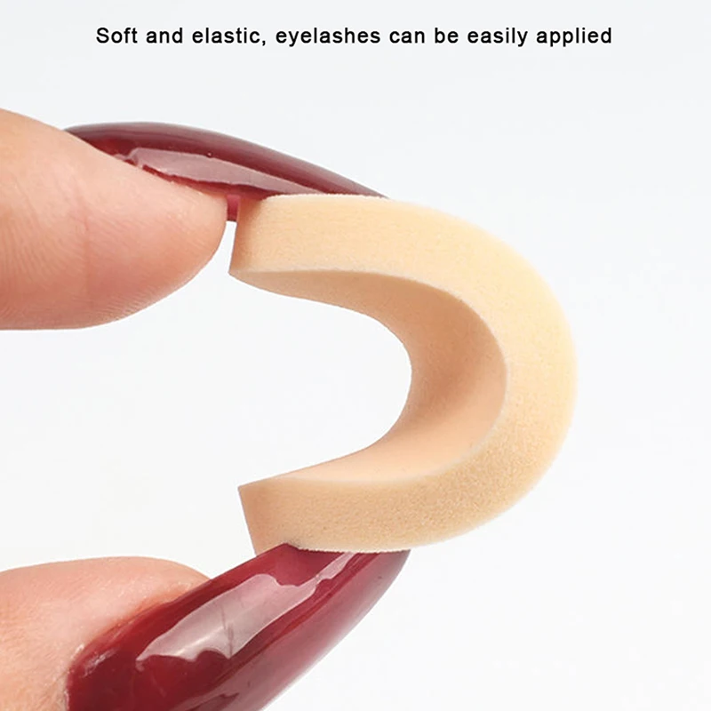 50PCS False Eyelash Pads Beginner Lash Map Soft Sponge Chart Wispy Lashes Reusable Makeup Puffs Training Eyelash Extensions Tool view 5