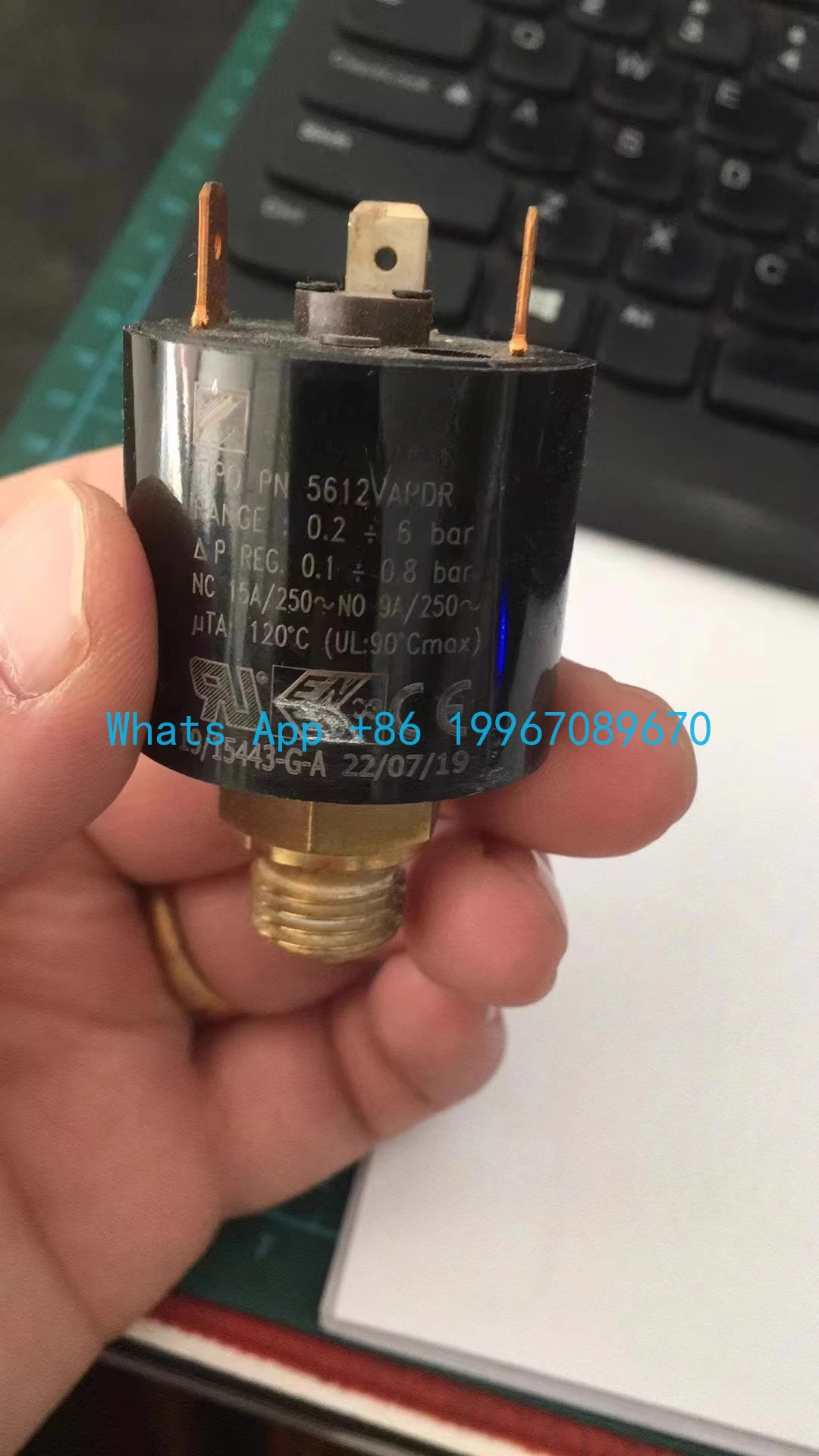 Pressostato Vapore PN5612/VAP-DR, Pn 5611, PC5410, PC5416-image