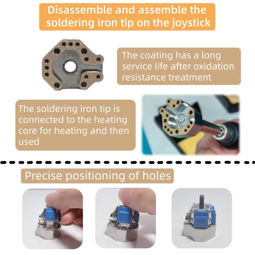 Imagen 2 del producto Joystick T12/JBC245, punta de pistola para soldar, molde calefactor para Xbox, PS4, PS5, interruptor pro, controlador, herramientas de desmontaje de joystick