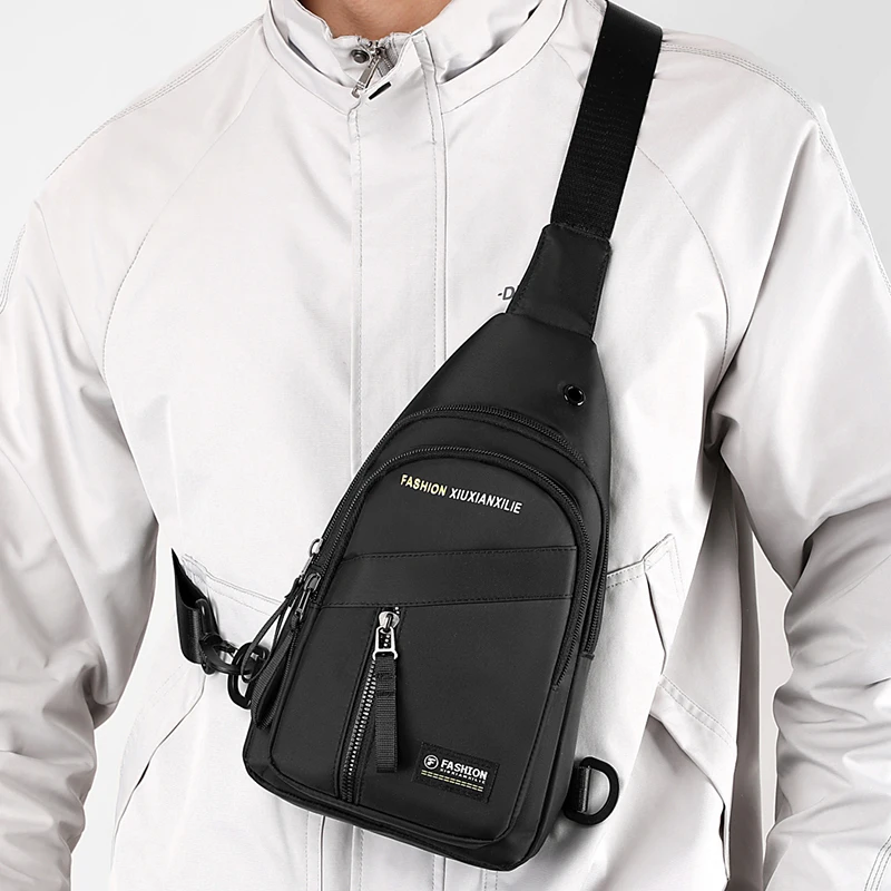 

Fashionable Casual Chest Bag with Adjustable Shoulder Straps, Suitable for Sports, Commuting, Business, Daily Life, Etc