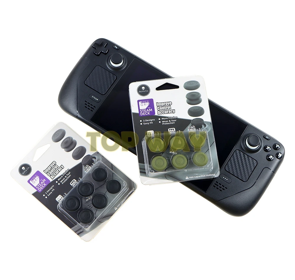 Empuñadura de pulgar para consola de juegos Steam Deck, cubierta de Thumbstick antideslizante, tapa de palo analógico de silicona, accesorios de cubierta Steam, 1 Juego