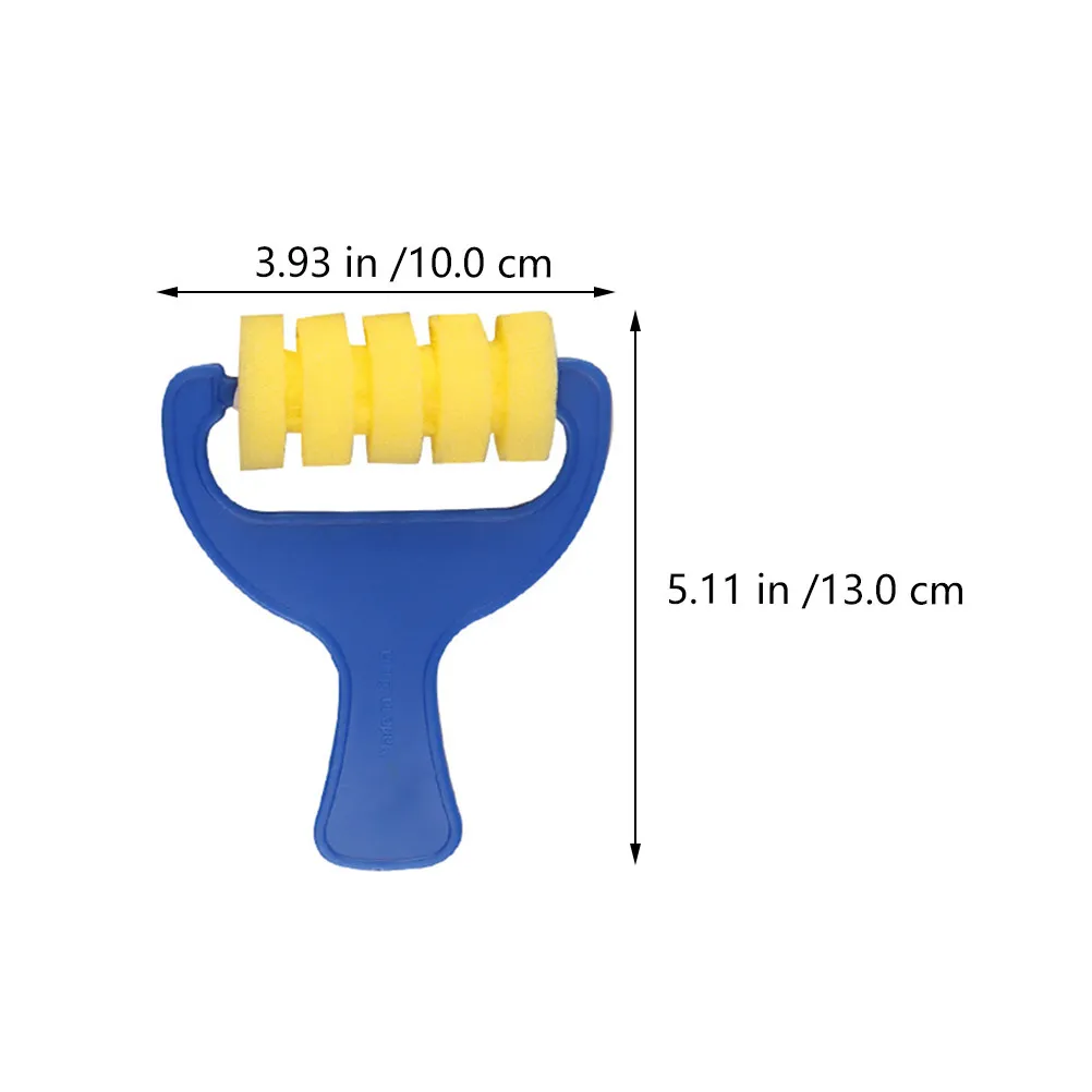 2Sets Sponge Painting Brushes for Kids Preschool Kindergarten DIY Art Drawing Tools Ergonomic Handle Safe Non-Toxic Painting