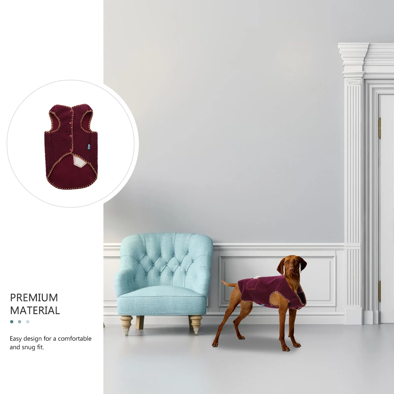 

Winter Pet Clothes Puppy Accessories Coat Dog Medium Sized Clothing Vintage Bridegroom