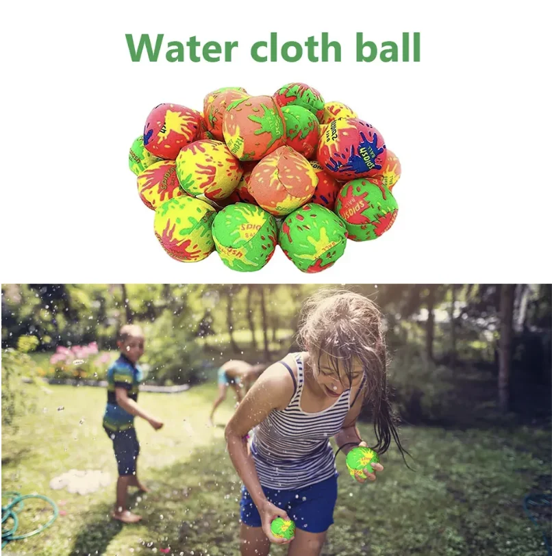 10-100 Stück wiederverwendbare Kinder saugfähige Stoffball saugfähige Wattebausch Sommer Strand Schwimmbad Party Geschenk Schwimmbad Spielzeug