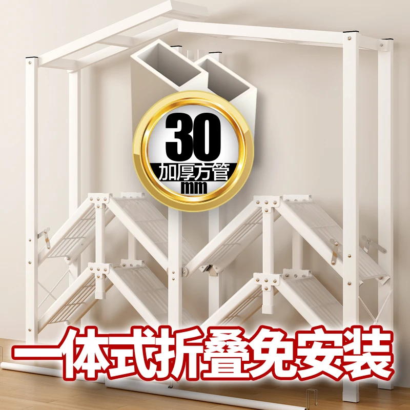 

Simple Wardrobe Household Folding Free Installation Cloth Wardrobe Bedroom Rental Room Steel Frame Storage Wardrobe Strong