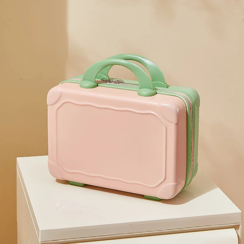 Vintage Handheld Makeup Case Portable Mini Travel Luggage Storage Small Box Souvenir Gift Wholesale Handbag Cosmetic Case