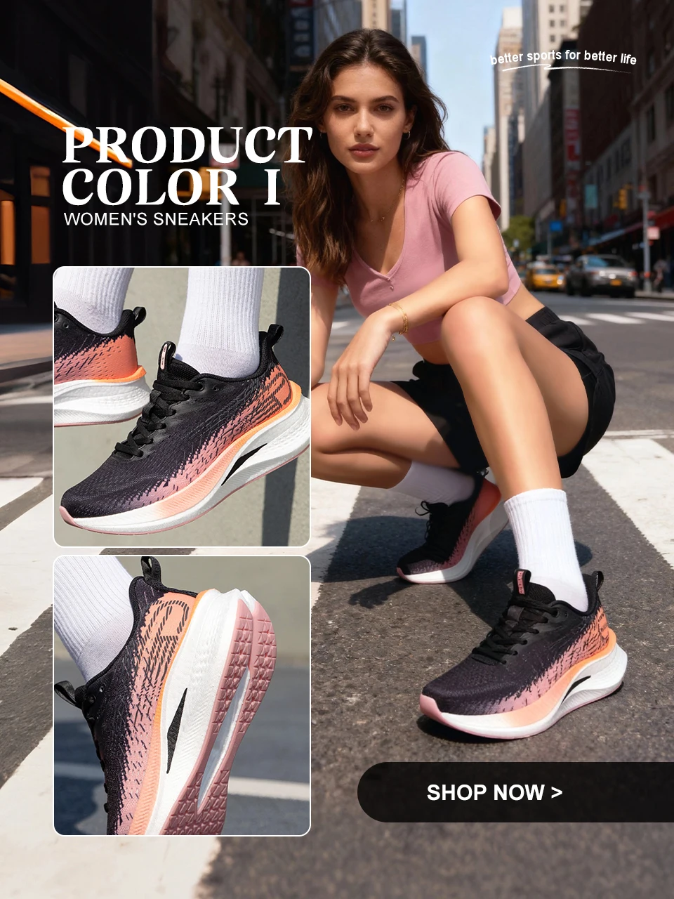 Baasploa Damen-Laufschuhe mit professioneller Carbonplatte, leichte, atmungsaktive Sportschuhe, bequeme Marathon-Sneaker für Damen – Detail 6