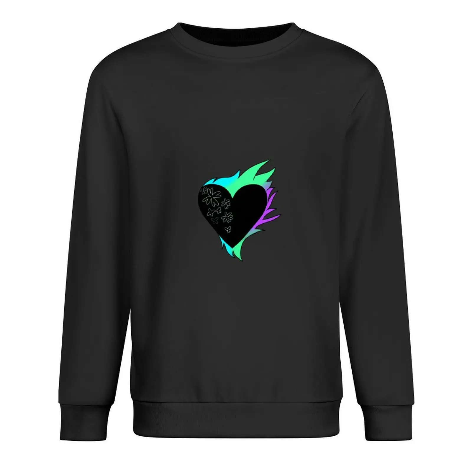 

Colorful Heart Pullover men clothing korean clothes clothes for men autumn new hoodies and sweatshirts