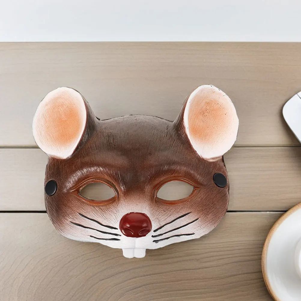 Masque facial de souris pour enfants, 2 pièces, pour carnaval, Costume de Cosplay, masque de mascarade, Design léger et confortable