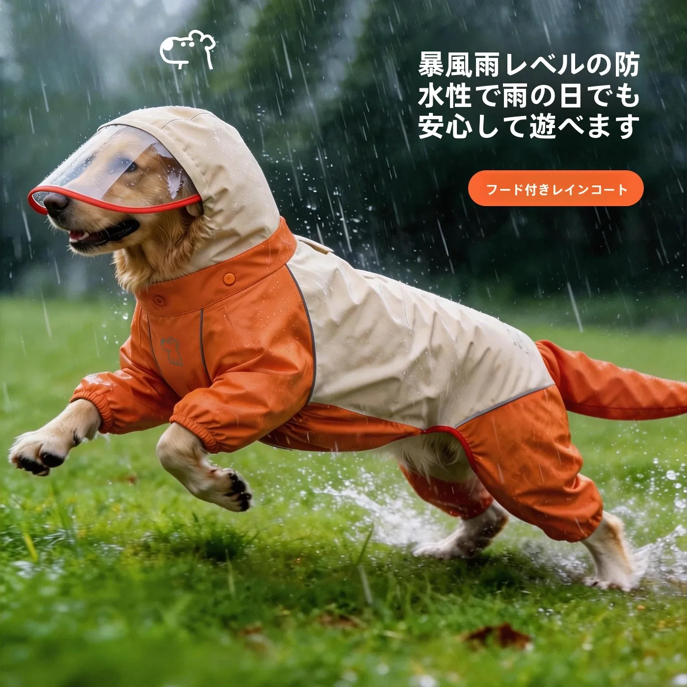 hoopet-dog-raincoat-waterproof-outdoor-pet-clothes-for-large-dogs-golden-retriever-full-body-coverage-dirt-resistant-dog-rain
