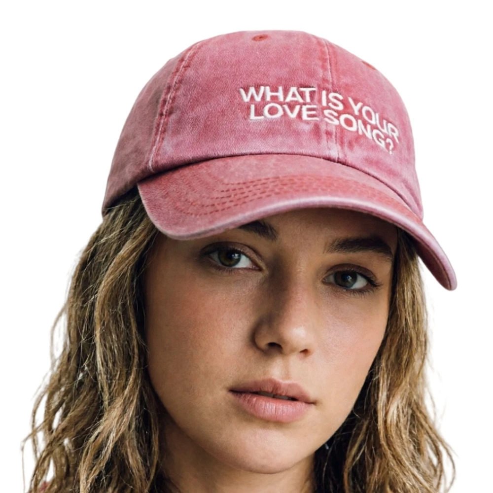 Fashion Kpop What Is Your Love Song Same Style Embroidery Visors Tour Concert Baseball Cap For Women Men Outdoor