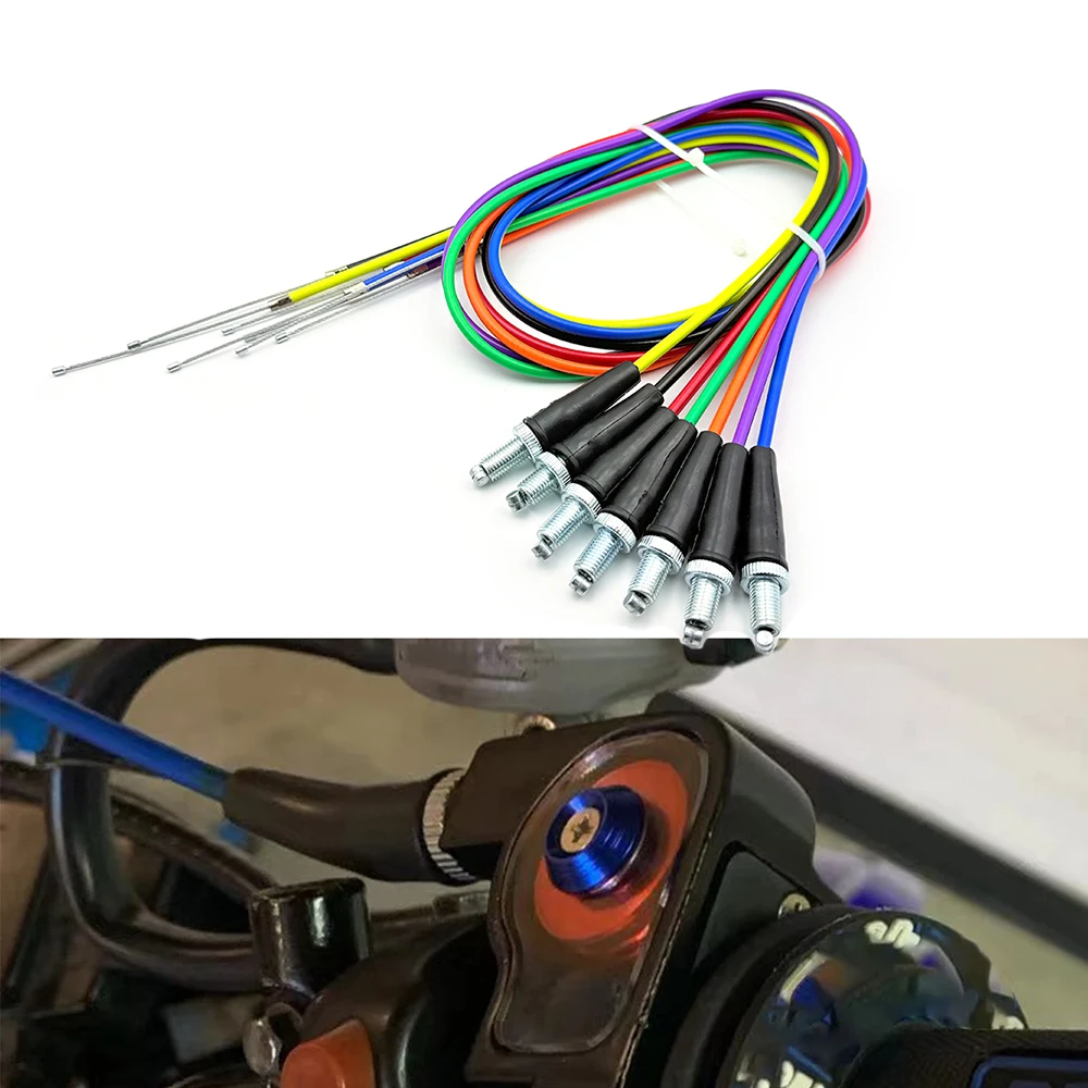 Universal Motorcycle Accelerator Straight Connection Throttle Cable 1080mm For Yamaha Kawasaki KTM Honda Suzuki Dirt Bike