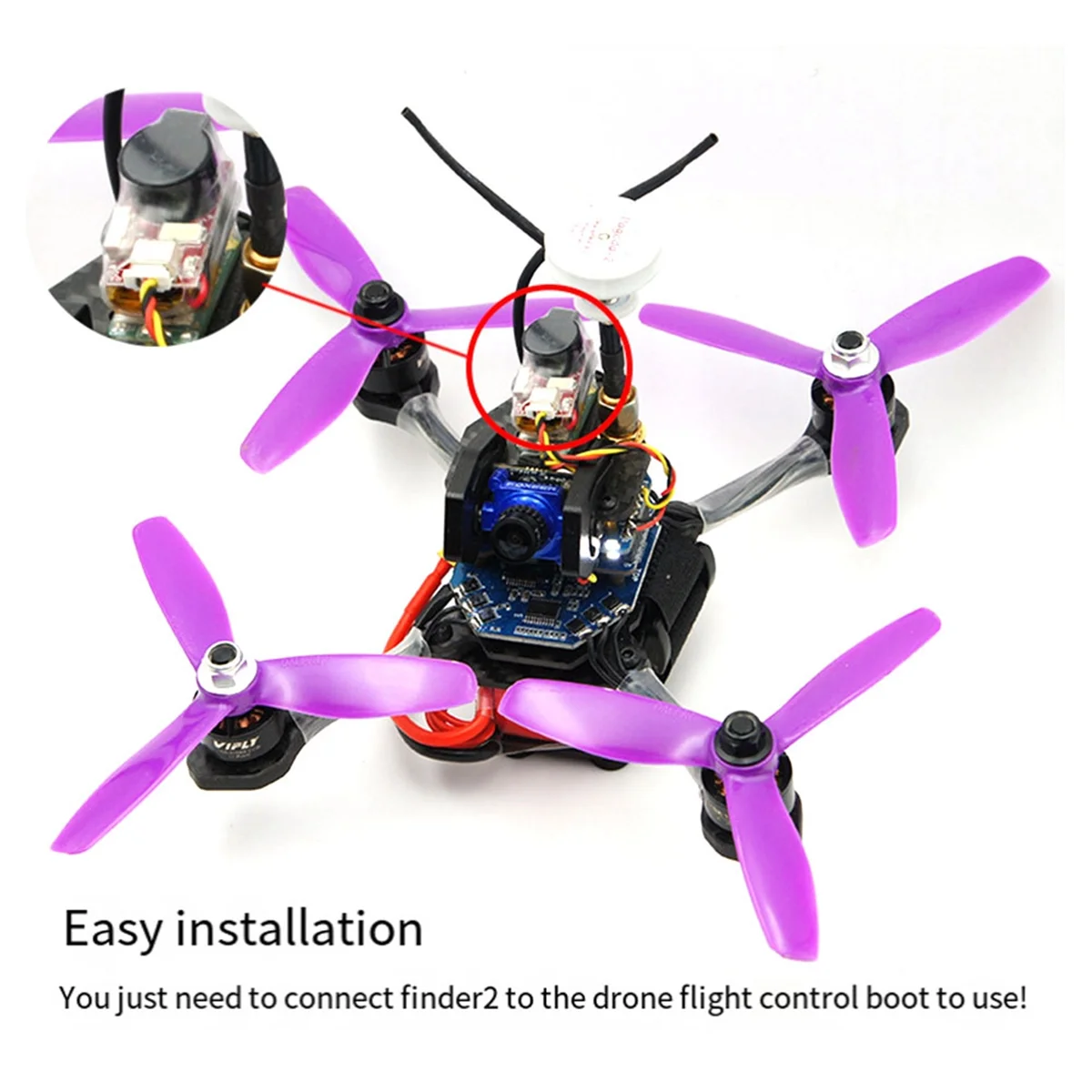 FinderFinder2 5 В зуммер трекер SuperLoud 105 дБ встроенный аккумулятор светодиодный автономный для FPV Racing Micro-Type Long Range LR4 Drone