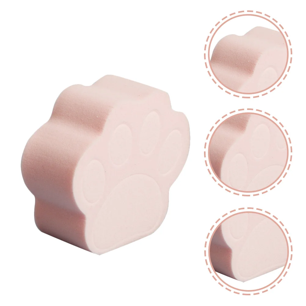 Esponja de maquillaje en polvo con garra de gato, 16 Uds., para base, polvo suelto, herramienta de belleza, almohadilla aplicadora suave y compacta para viajes