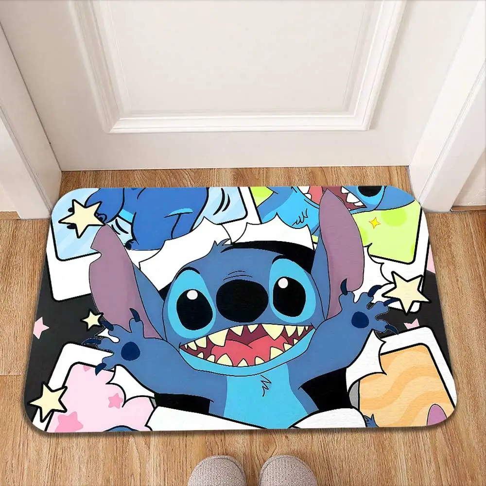 

Kawaii Stitches Hallway Rug Entrance Door Mat Mats for Kitchen Bedrooom Carpet Soft Room Carpets Modern Home Decoration Bath