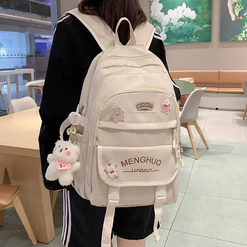 

Schoolbag Water Resistant Female Korean Version Middle School Girls Bag Junior High School Students Three To Six Grade Backpack