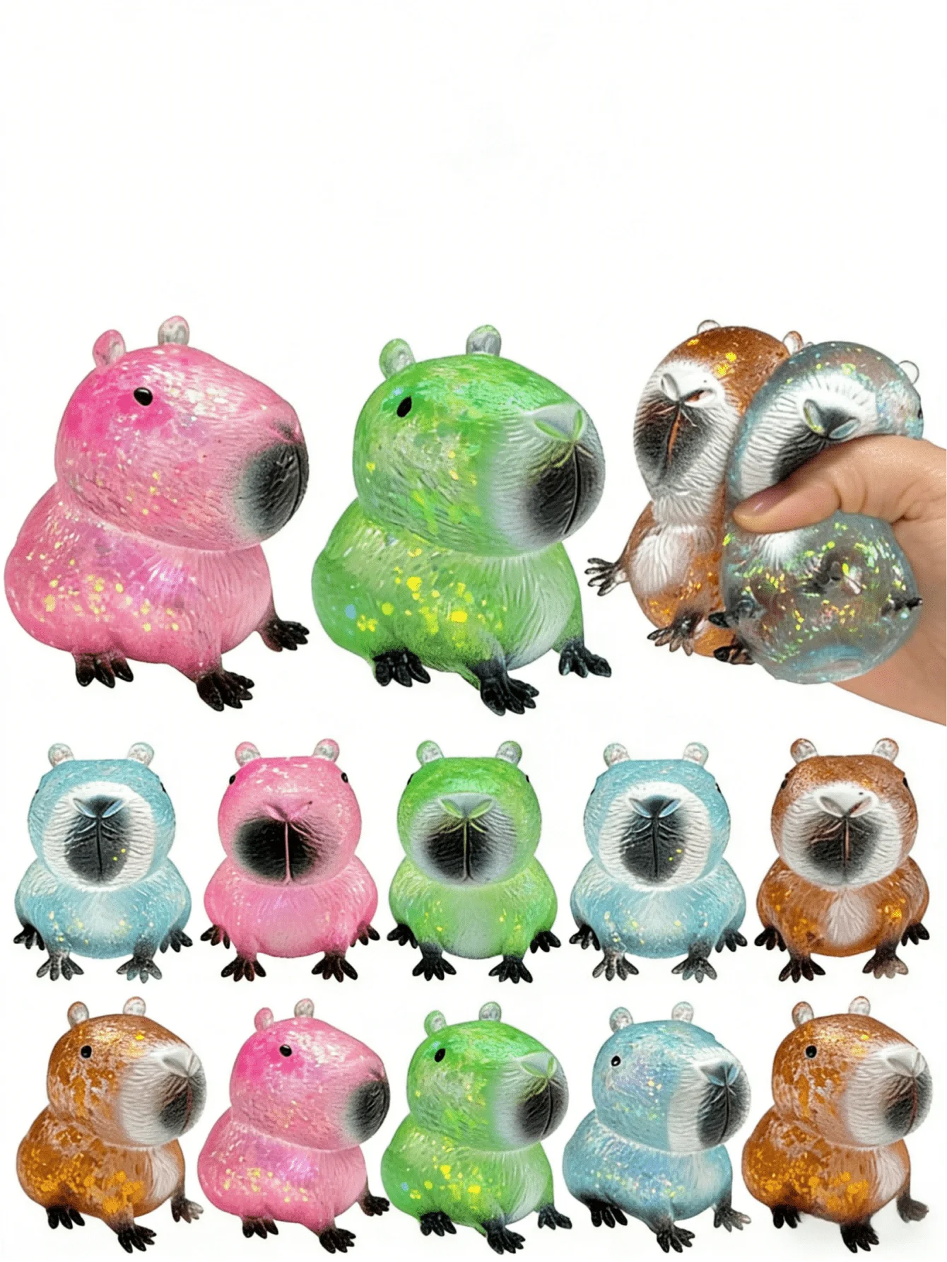 

Water drop squeezing toys, decompression balls, mini flash water drop squeezing fun fingertip toys, cute animal balls, suitable for birthday parties, offices, Christmas gifts, Christmas socks filling, to alleviate ADHD anxiety, random styles and colors.
