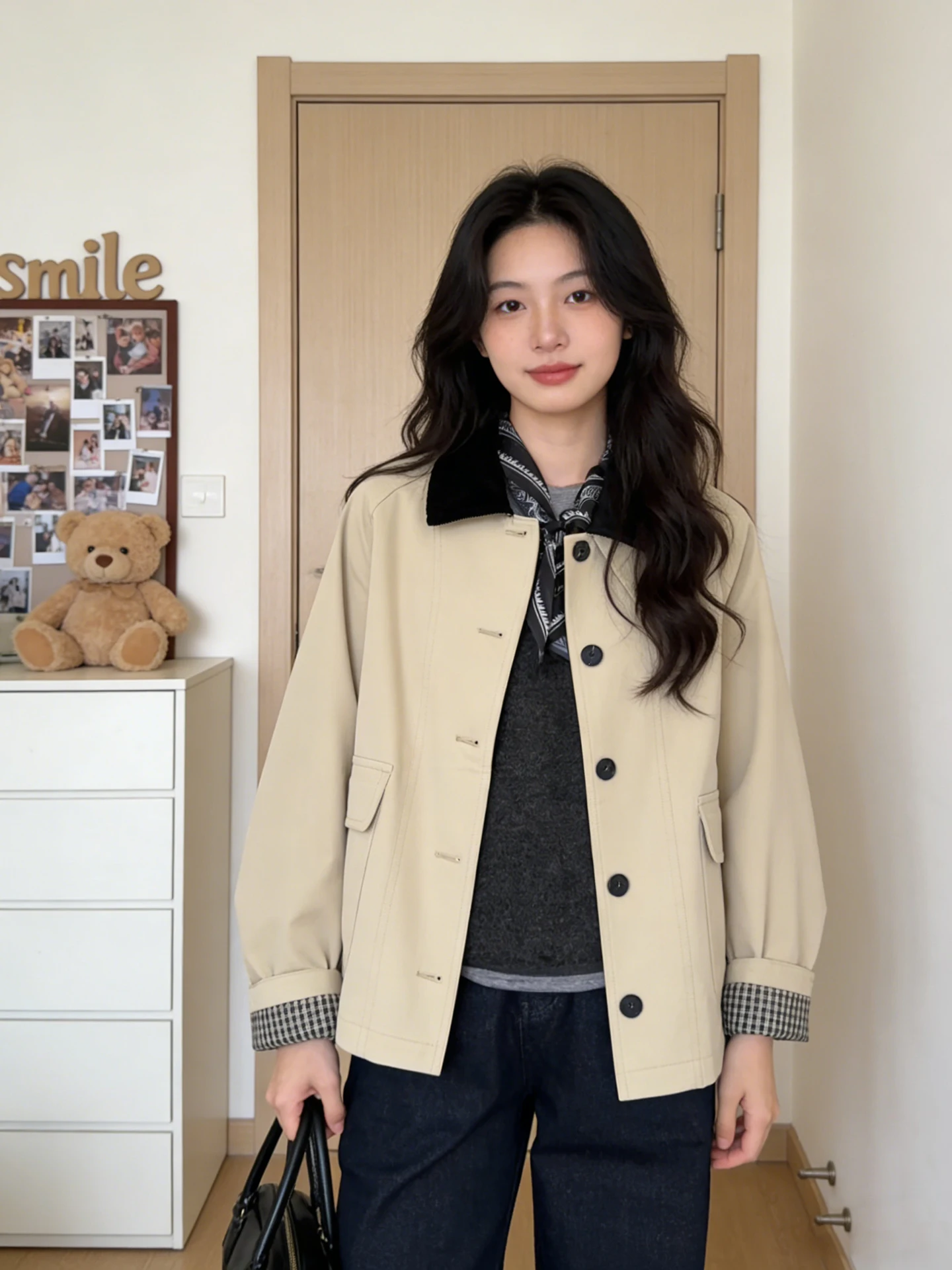 

Женская ветровка Barn свободного кроя с отложным воротником, в стиле колор-блок, весна 2026, для повседневной носки, уютная верхняя одежда для невысоких.