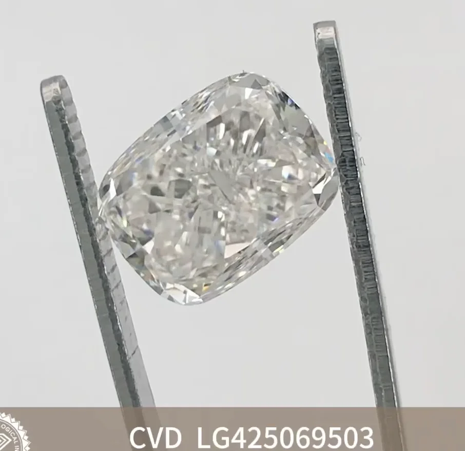 

IGI 5,12CT F VS1 Cushion Cut Lab Grown Diamond CVD Алмазный камень Оптовая продажа igi, сертифицированный сертификатом