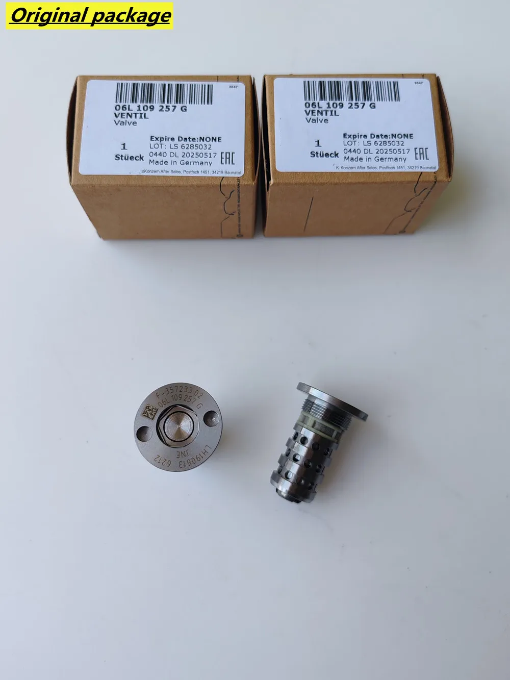 Genuine 06L-109-257-G / 06L109257G 20mm Camshaft Control Valve 06K109257H Adjuster Valve for VW Audi seat skoda 1.8T 2.0T 2015+
