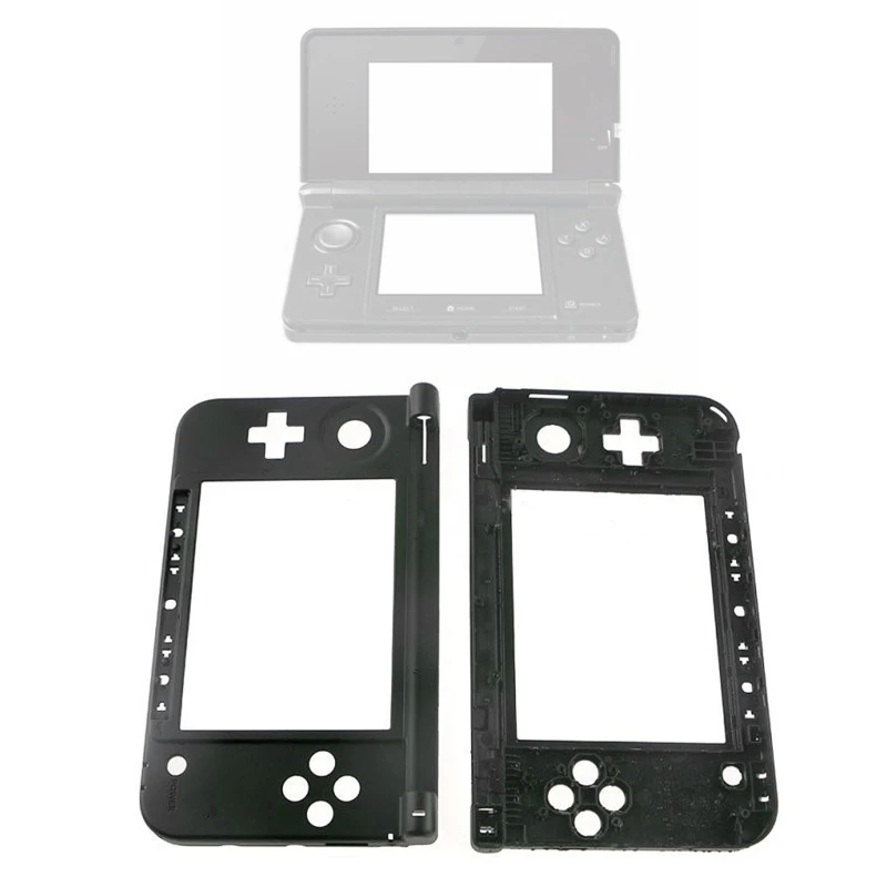 For 3DS XL LL Replacement Hinge Part Bottom Middle Frame for Shell Housing for C