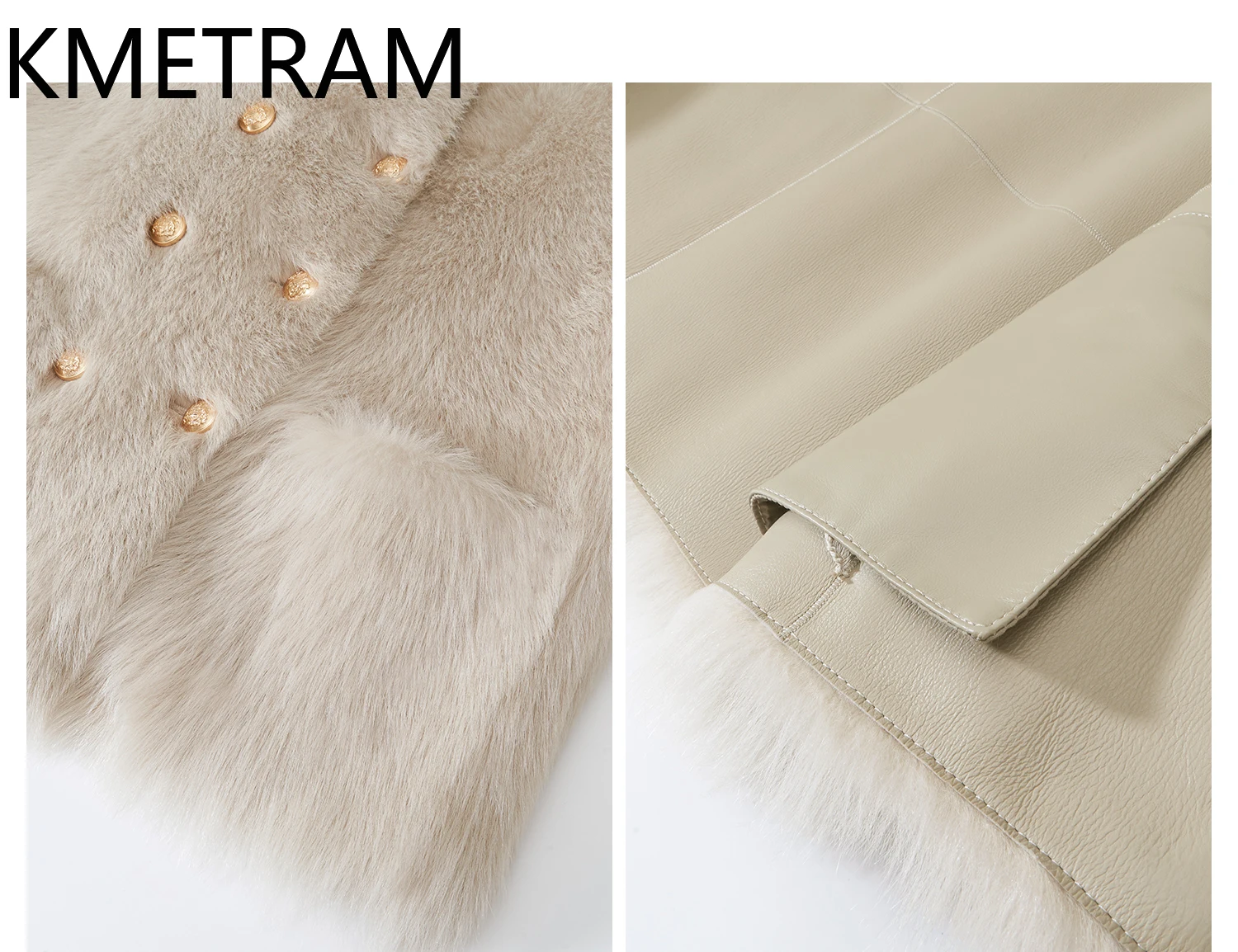 천연 투스카니 양모 양털 양면 모피 자켓 여성 더블 브레스트 리얼 모피 코트 겨울 여성 의류 2025 abrigos