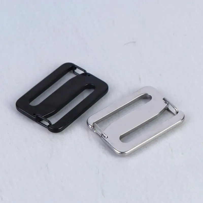 2/4Pcs Stainless Steel Double Opening Connecting Adjustable Buckle Backpack Strap Waistpack Strap Carabiner Clip Buckle Fitting