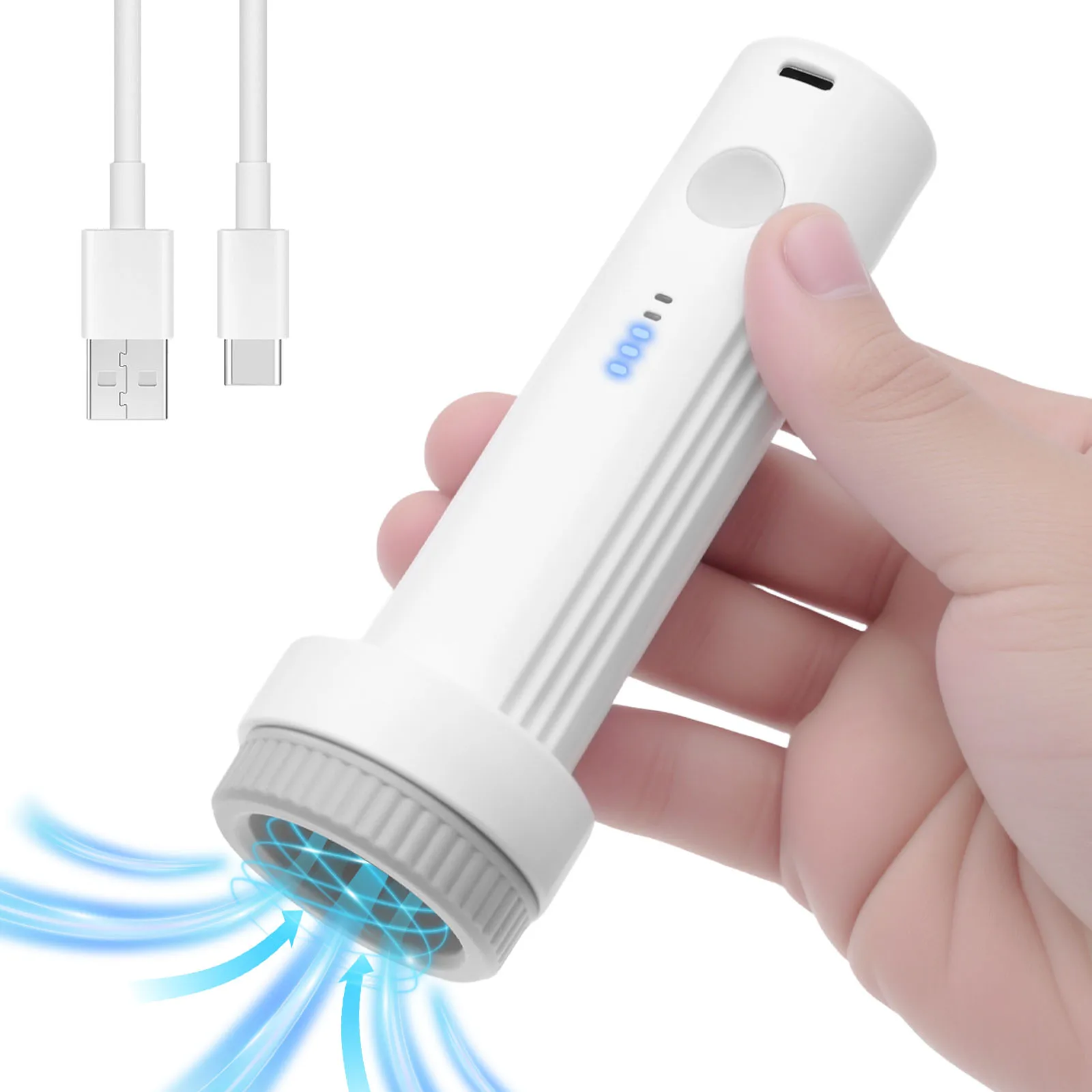 Electric Air Pump for Vacuum Seal Bag Travel Compression Packing Portable USB Rechargeable Space Saver for Clothing Organizer