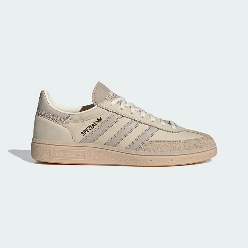 Adidas Originals Women Low‑Top Shoes IE3699 Off‑White Apricot‑Grey Suede Casual Sneakers